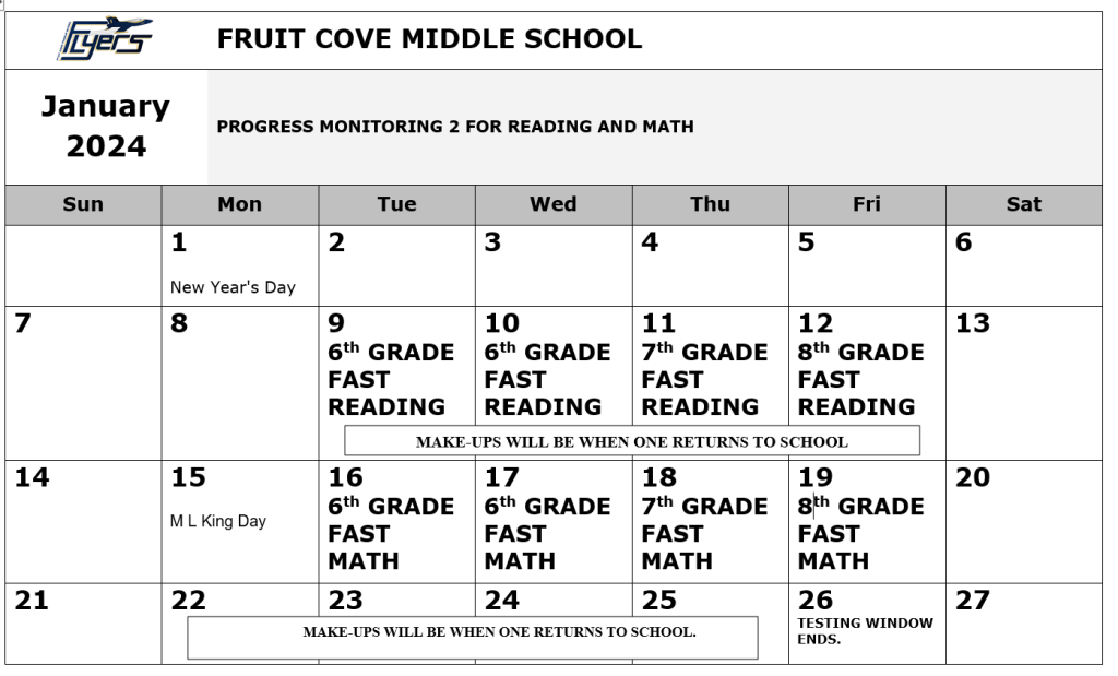 Student Testing / FSAA Achievement Levels